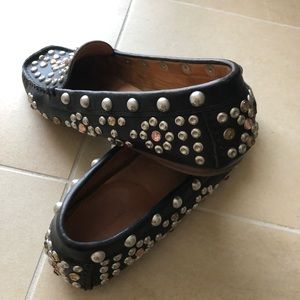 Isabel Marant leather studded loafers